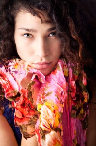 Colorful woman portrait