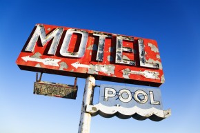 Weathered Retro Motel Sign