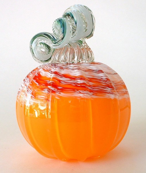 Hand blown glass pumpkin