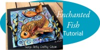 enchanted fish pattern embossed metal tutorial