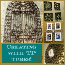 creating with recycled toilet paper tubes