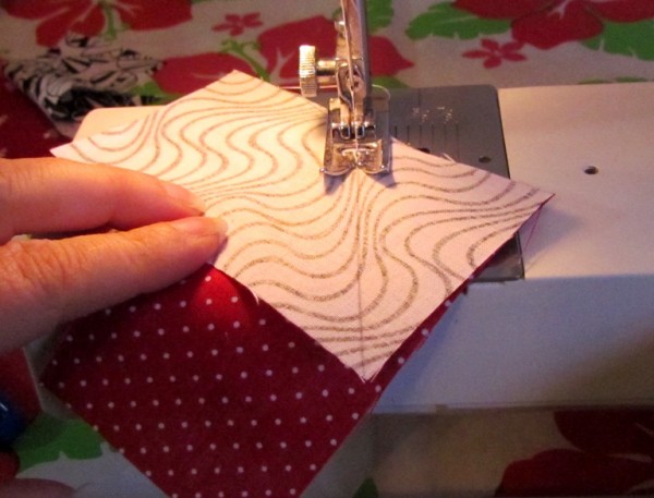 quilt pattern windmills at night