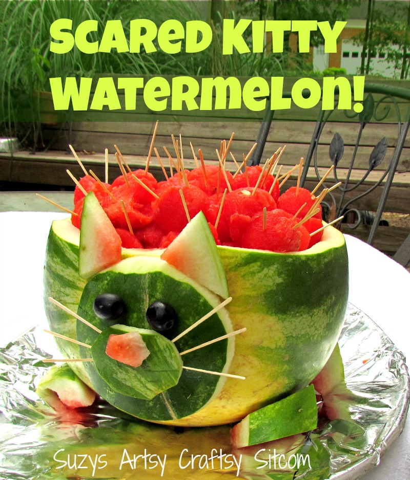 Scared Kitty Watermelon for Summer Get Togethers!