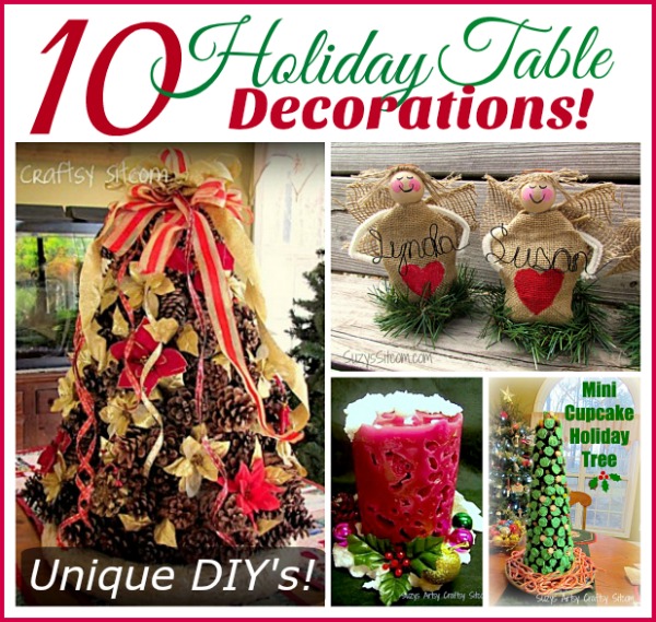 10 Easy DIY Christmas Table Decorations