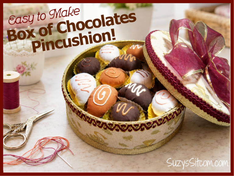 Easy to make Box of Chocolates Pin Cushion!