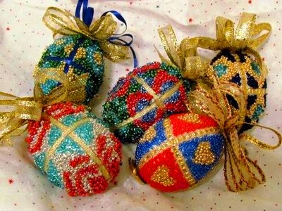 beaded faberge eggs tutorial