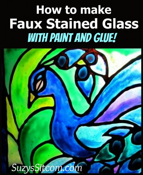 Faux Stained Glass Art using Jurgen Glass Paints. JurgenIndustries