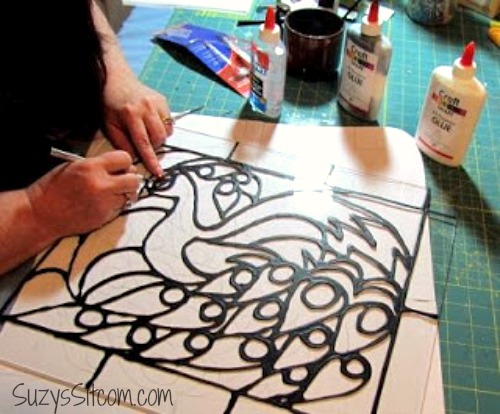 DIY stained glass tutorial. Tag me or send me photos with your finishe, diy stained glass