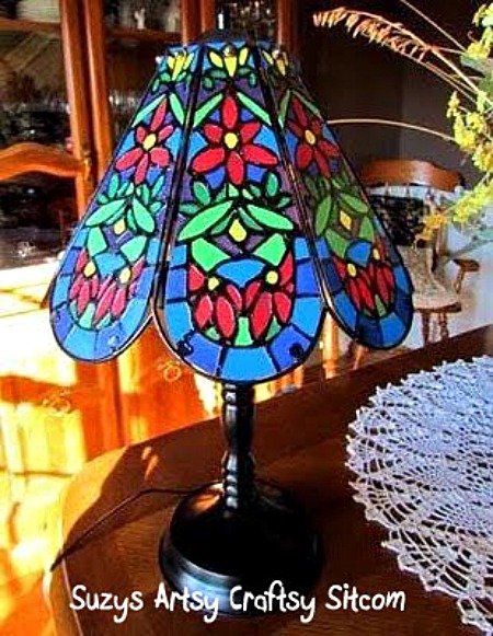 making stained glass lamps