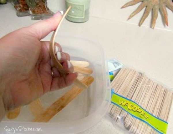 make bracelets from popsicle sticks