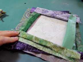 iris folding fabric