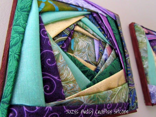 iris folding fabric wall art