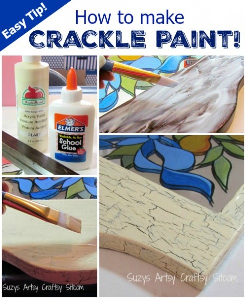 how to make faux crackle paint