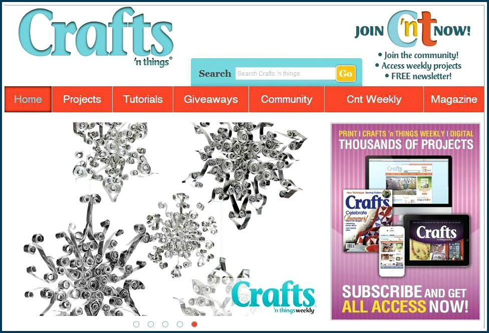 crafts n things quilled metal snowflakes