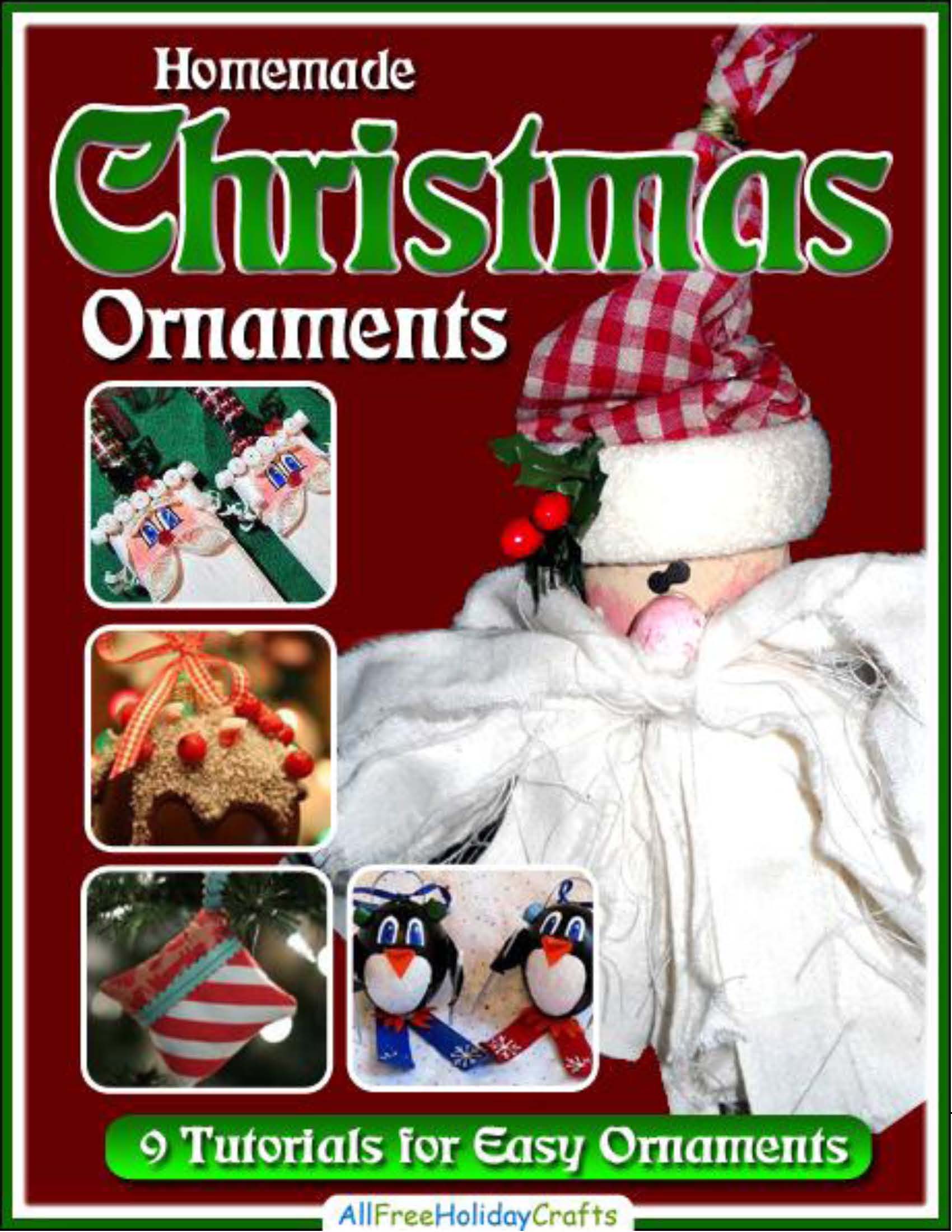 homemade christmas ornaments free ebook