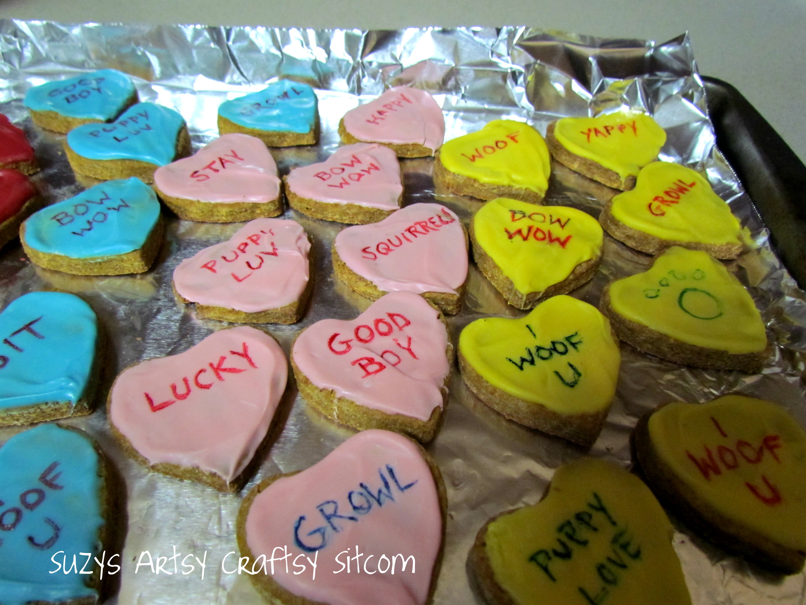 conversation hearts dog treats
