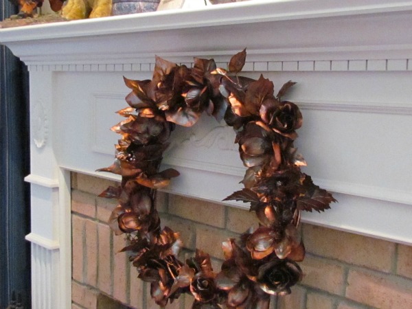 faux copper wreath tutorial