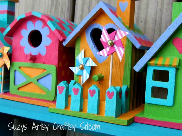 painted houses shelf