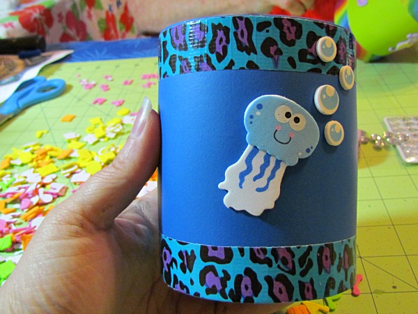 Kids Crafts- Blinged up Summer Cup Holders!