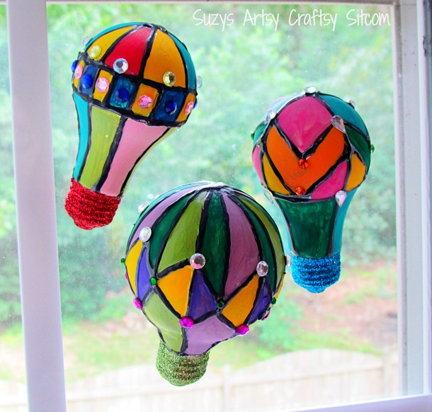 hot air balloons suncatchers