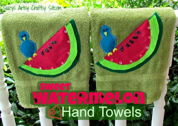 watermelon hand towels