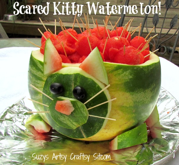 scared kitty watermelon