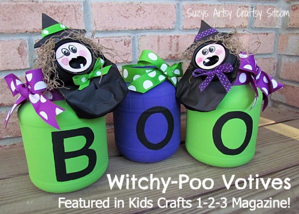 Witchy poo votives craft halloween