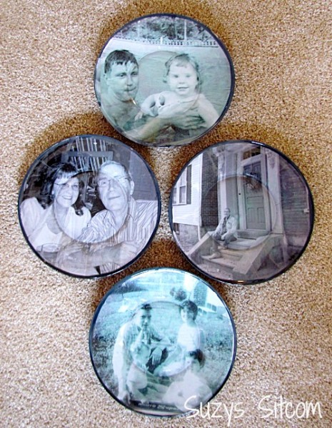 diy photo plate wall art