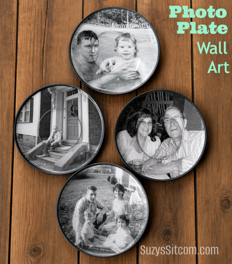 Decoupage Photograph Plates- cool wall decor!