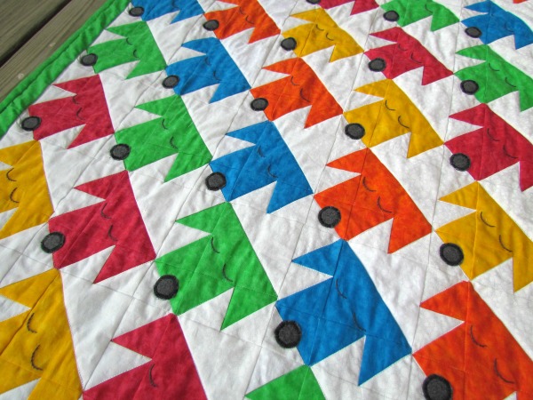 sleepy puppies baby quilt