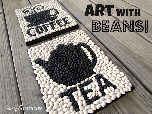 creating art with beans