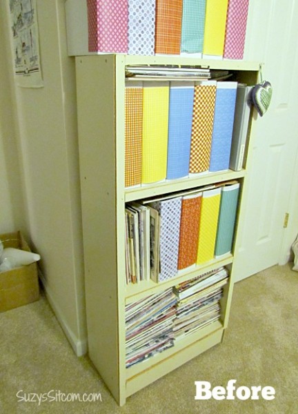 shelf revamp with shaped frog tape