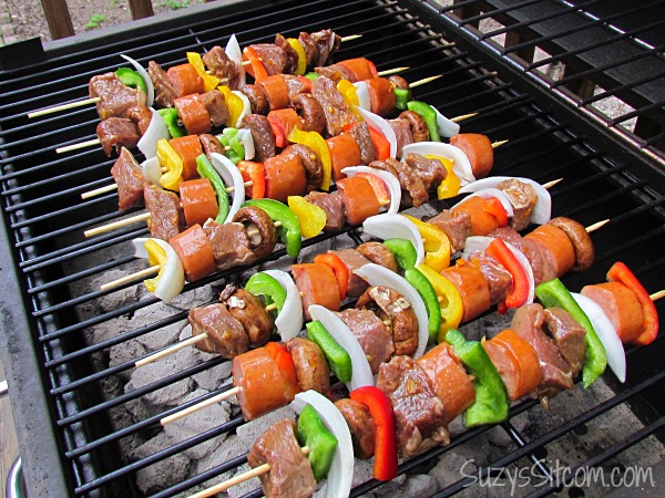 Teriyaki Orange Beef Kebabs and Wet Naps