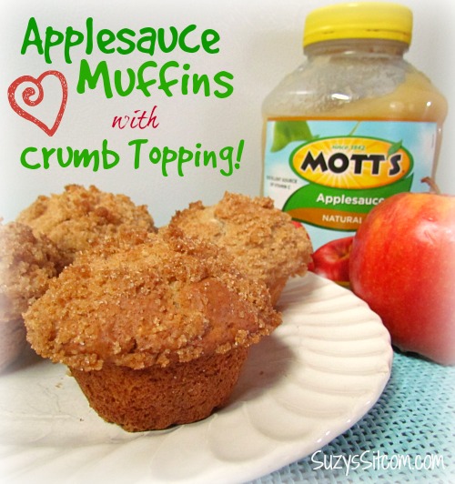 applesauce muffins with crumb topping