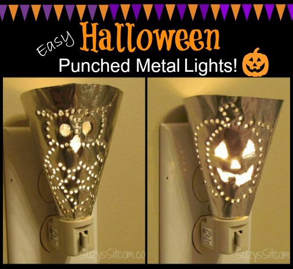 easy halloween metal punch night lights
