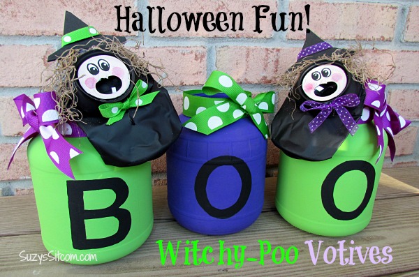 halloween craft witchy poo votives