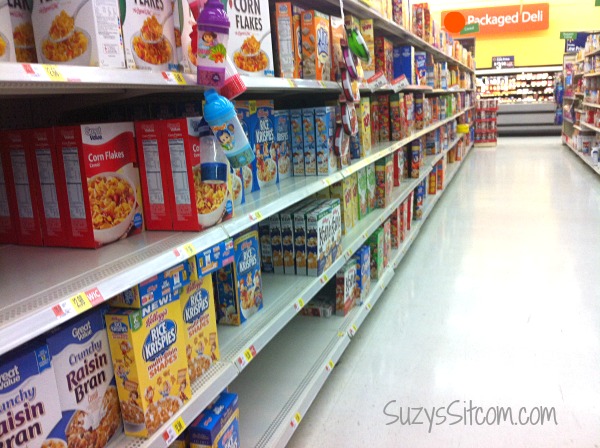 walmart cereal aisle