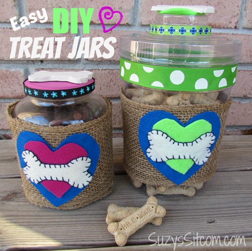 Dog Treat Jar DIY for those Valentine s Day Treats