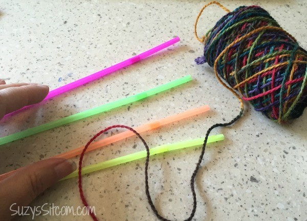 straw weaving craft for kids
