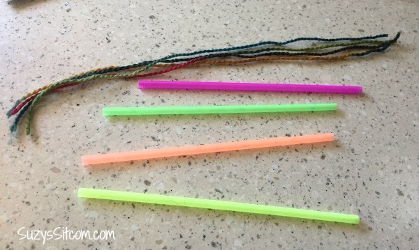 straw weaving craft for kids