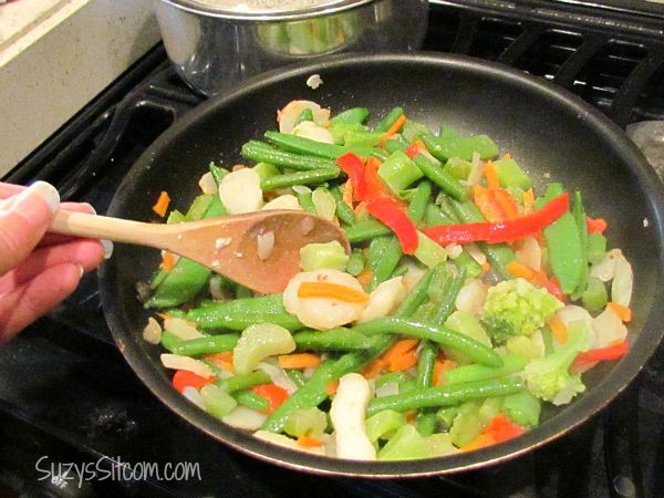 velveted chicken and vegetable stir fry