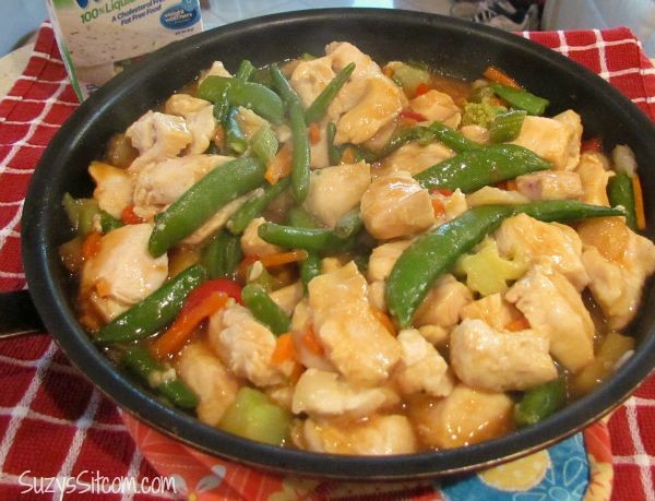 velveted chicken and vegetable stir fry