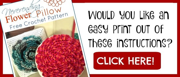 flower pillow crochet pattern
