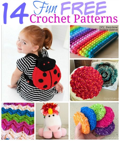 14 Fun & Free Crochet Patterns!