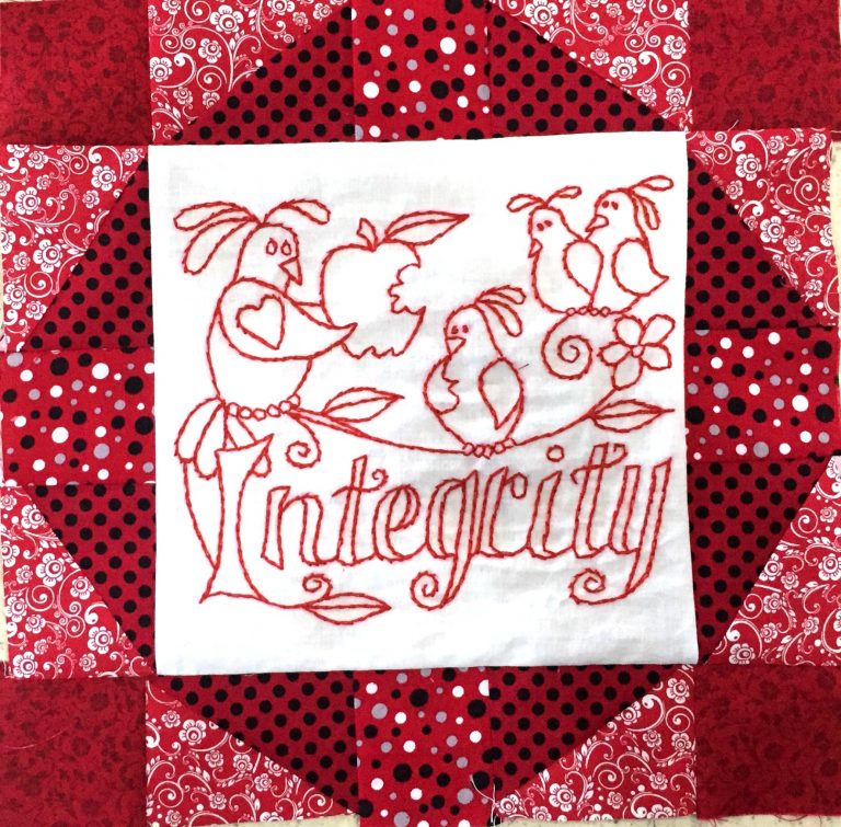 Words to Live By Quilt Block Series- Integrity