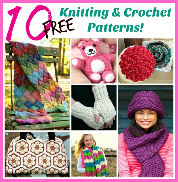 10 Free Knitting and Crochet Patterns!