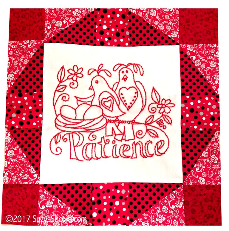 Words to Live By Quilt Pattern- PATIENCE