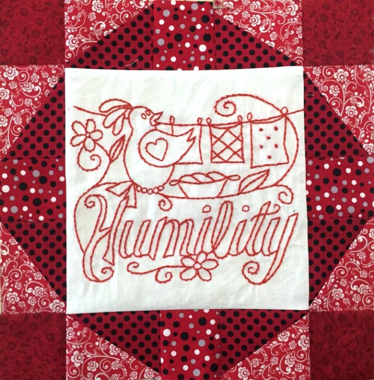 Words to Live By Quilt Block of the Month