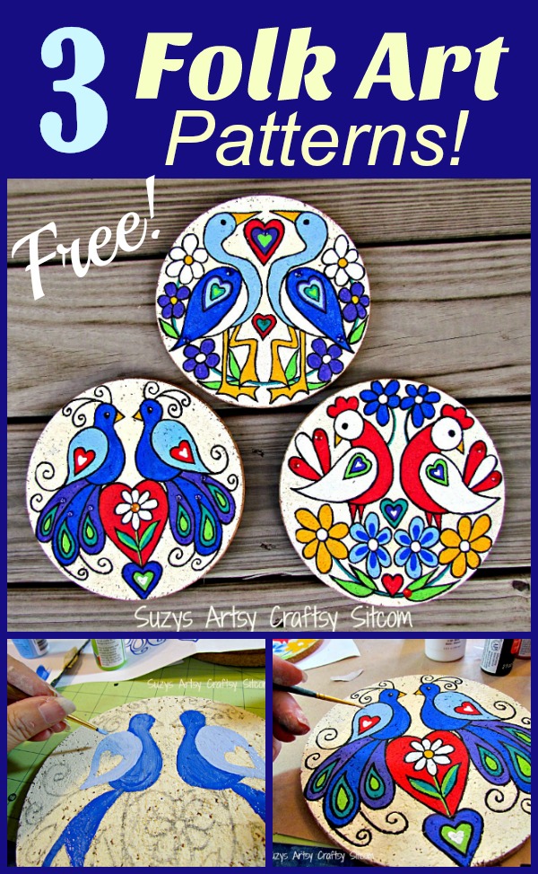 3 Free Folk Art Patterns 