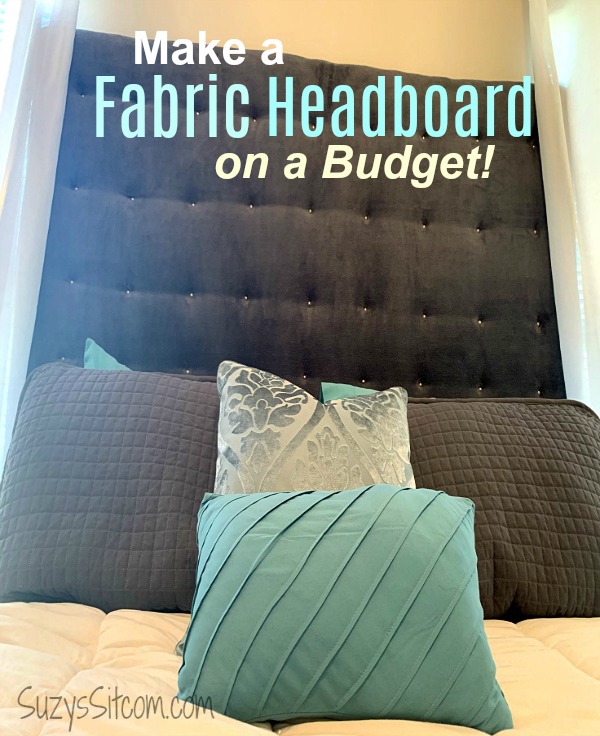 Diy Home Decor A Fabric Headboard On, How To Create A Headboard With Fabric